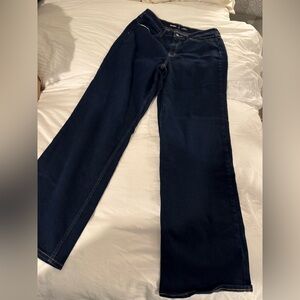 Size 12 Tall Old Navy Indigo High-Rise Wide-Leg Jeans